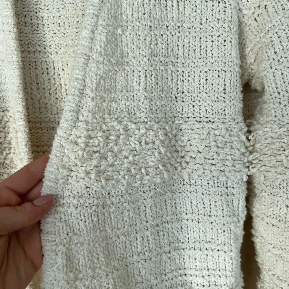 Madewell Cream Textured Cardigan. Size M. Like NEW. - Picture 2 of 5